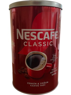 Nescafe Classic Kahve 1000 gr Teneke Kutu