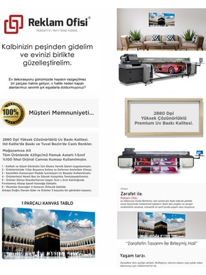 Reklam Ofisi Kabe, Mekke Kâbe Modern Premium Kanvas Tablo