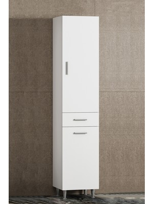 Özceden Boy Dolabı Sepetli 30 cm Mdf Banyo