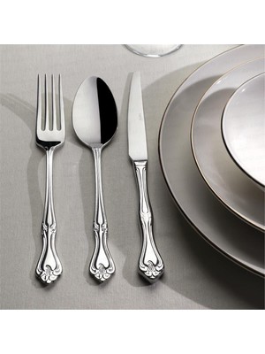 Metalik Lalezar Sade Yemek Bıçak