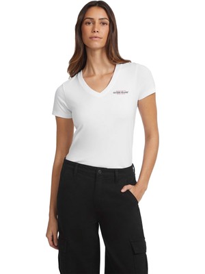 Gj Ss Vn Slim Mini America Tee Kadın T-Shirt - W4YI23J1314