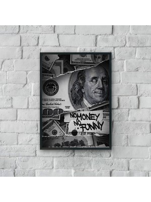 "no Money, No Funny Poster Tablo