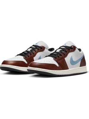 Nike Air Jordan 1 Low Se Erkek Kahverengi Deri Ayakkabı FQ7832-142