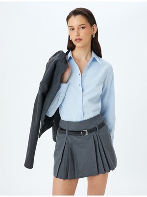 Koton Uzun Kollu Slim Fit Klasik Poplin Gömlek