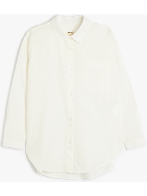 Koton Pamuklu Uzun Kollu Basic Gömlek