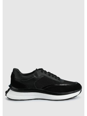 ProvoQ Siyah Deri Erkek Sneaker