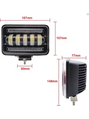 Techmaster 15 LED 30W Off Road Gündüz Farı Sis Lambası Projektör