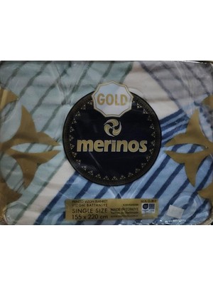 Merinos Gold 2 kg Tek Kişilik Battaniye 155X220 Mavi