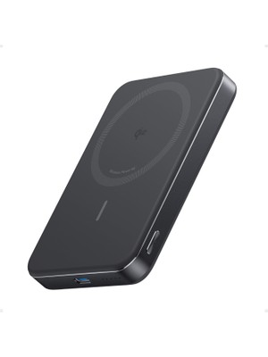 Anker MagGo 10.000 mAh Powerbank, Manyetik Kablosuz Şarj, Siyah - A1664