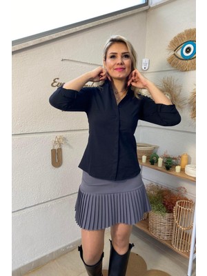 Aychayla Gizli Patlı Slim Fit Gömlek