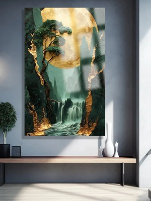 Taulart Ultra Yüksek Çözünürlüklü Cam Harika Çiçek Tablosu Kırılmaz Cam Tablo Ev, Salon, si