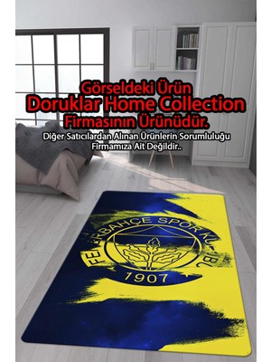 Doruklar Home Collection Kaymaz Taban Makinada Yıkanabilir Dijital Baskı Modern Desenli Genç Odası ve Çocuk Odası Halısı Dot Taban Halı