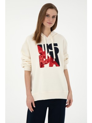 U.s. Polo Assn. Kadın Krem Sweatshirt 50292353-VR071