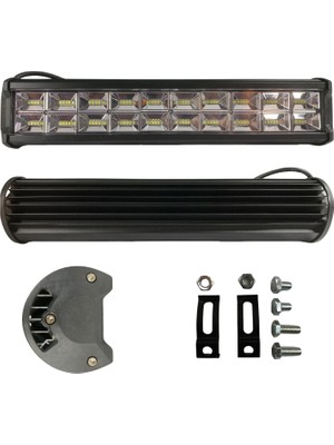 Techmaster 192W 64 LED Quattro Off Road Gündüz Sis Farı Lambası 29CM 12V