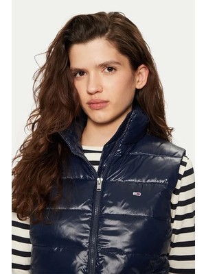 Tommy Hilfiger Tommy Jeans Kadın Lacivert Şişme Yelek