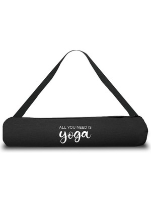 Gymo Pro Series Siyah Yoga Matı Çantası Yüksek Kaliteli Fermuar ve Ayarlanabilir Kayış ile Taşınabilir