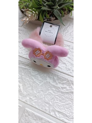 Eflin Toka Sanrio Serisi My Melody Pembe Çocuk Peluş Lastik Simit Saç Toka