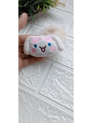 Eflin Toka Sanrio Serisi  Cinnamorol Çocuk Peluş Lastik Simit Saç Toka