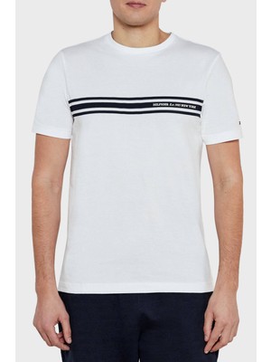 Tommy Hilfiger  Pamuk Regular Fit Bisiklet Yaka T Shirt Erkek T Shirt MW0MW37443 Ybr