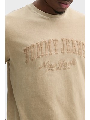 Tommy Jeans  Pamuk Regular Fit Bisiklet Yaka Logolu T Shirt Erkek T Shirt DM0DM20356 Act