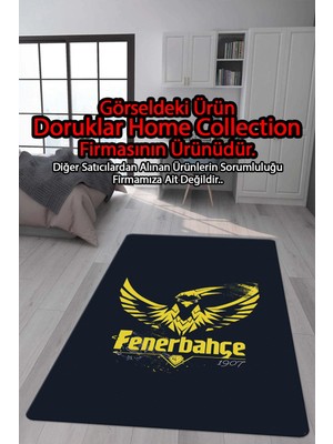 Doruklar Home Collection Kaymaz Taban Makinada Yıkanabilir Dijital Baskı Modern Desenli Genç Odası ve Çocuk Odası Halısı Dot Taban Halı