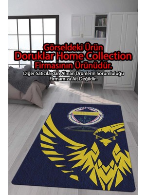 Doruklar Home Collection Kaymaz Taban Makinada Yıkanabilir Dijital Baskı Modern Desenli Genç Odası ve Çocuk Odası Halısı Dot Taban Halı