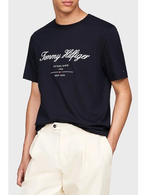 Tommy Hilfiger  Pamuk Regular Fit Bisiklet Yaka T Shirt Erkek T Shirt MW0MW33691 Dw5