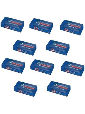 Faber-Castell No:24 Orta Boy Mavi Sınav Silgisi 10'lu