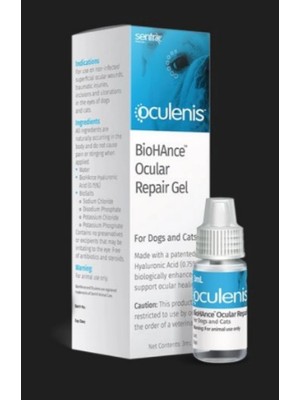 Vet Expert Sentrx Oculenis Biohance Ocular Repair Gel 3 ml Evcil Hayvanlar İçin Göz Koruma ve Rahatlık