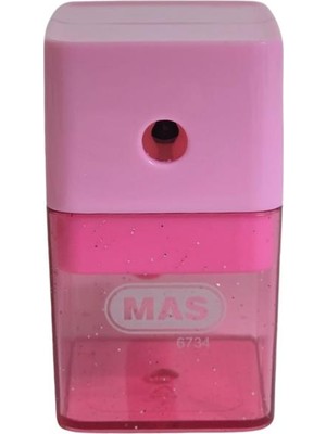 Mas 6734 Masaüstü Kollu Kalemtraş - Pembe