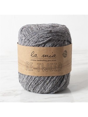 La Mia Re-Tweed Gri Melanj El Örgü Ipi - L149 - 34404