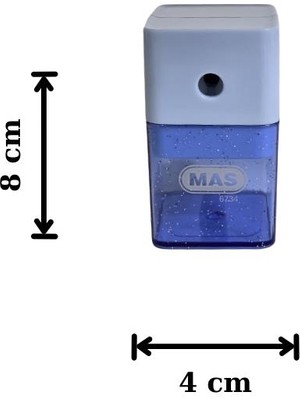 Mas 6734 Masaüstü Kollu Kalemtraş - Mavi