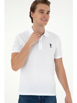 U.s. Polo Assn. Erkek Beyaz Tişört Basic 50297456-VR013