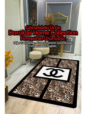 Doruklar Home Collection Kaymaz Taban Yıkanabilir Dijital Baskı Dekoratif Modern Desenli Lu x  Serisi Dot Taban Halı L03