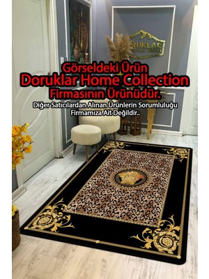 Doruklar Home Collection Kaymaz Taban Yıkanabilir Dijital Baskı Dekoratif Modern Desenli Lu x  Serisi Dot Taban Halı L12