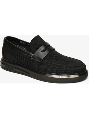 Greyder 62598 Erkek Siyah Hakiki Deri Casual Ayakkabı
