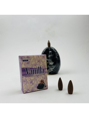 Darshan Incense Vanilla Geri Akış (Back Flow) Tütsü 10 Adet