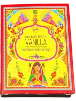 Vanilla Golden India Naturel Geri Akış Şelale Tütsü