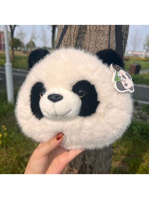 Grace1 Yaratıcı Sahte Vizon Panda Crossbody Çanta Omuz Sırt Çantaları (Yurt Dışından)