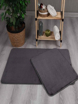 My Evilla Modern Dekoratif Kaymaz Taban Simirna  Banyo Klozet Takımı 60X100-50X60
