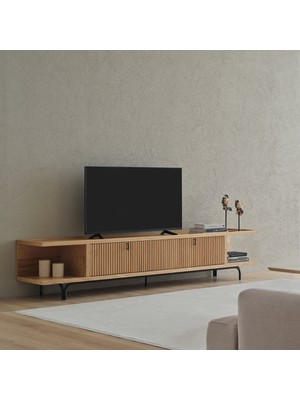 Enza Home Austin Tv Sehpası, 250X52,6 cm - Açık Meşe