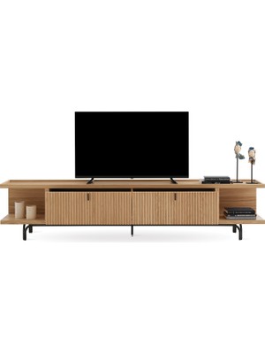 Enza Home Austin Tv Sehpası, 250X52,6 cm - Açık Meşe