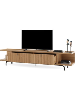 Enza Home Austin Tv Sehpası, 250X52,6 cm - Açık Meşe