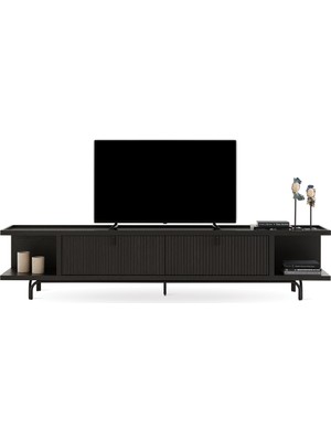 Enza Home Austin Tv Sehpası, 250X52,6 cm - Koyu Meşe