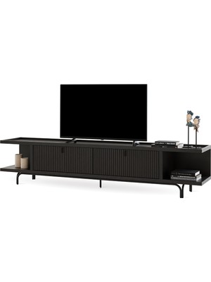 Enza Home Austin Tv Sehpası, 250X52,6 cm - Koyu Meşe