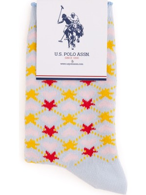 U.S. Polo Assn. Kız Çocuk Açık Mavi Çorap (Soket) 50298852-VR003