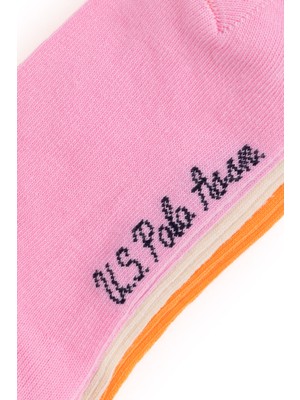 U.S. Polo Assn. Kız Çocuk Pembe Çorap (Patik) 50299020-VR041