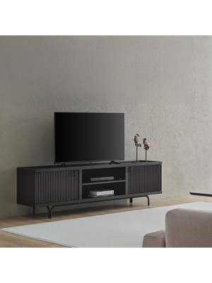 Enza Home Austin Tv Sehpası, 200X60 cm - Koyu Meşe