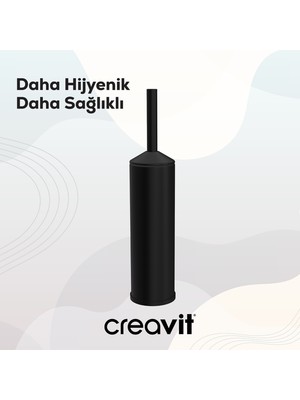 Creavit Tuvalet Fırçalığı Mat Siyah