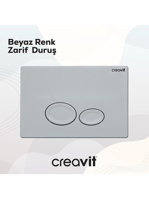 Creavit Drop Beyaz Kumanda Paneli